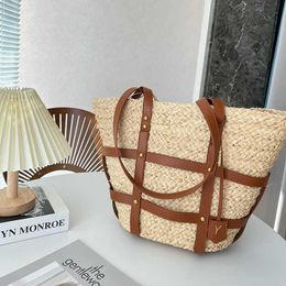 beach bags designer bag shoulder straw bag women Fashion Raffia Large Travel Tote Purse Handbags casual shopping bags 230421