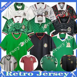70 86 94 95 96 Retro Mexico soccer jerseys 98 99 06 10 BORGETTI HERNANDEZ CAMPOS BLANCO H.SANCHEZ R.Marquez J.HERNANDEZ classic football shirt