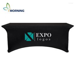 Table Cloth Morning Custom Cover 4ft 6ft 8ft Logo Polyester Fabric Stretch