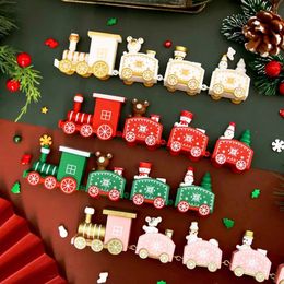 Christmas Decorations Gift Train Baking Decoration Childrens Day Toy Scene Merry 231121