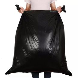 Trash Bags Big Liner Bin Black Heavy Duty Kitchen Waterproof Plastic Garbage Rubbish Industrial Contractor Refuse 230421