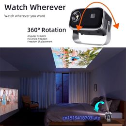 Other Electronics AUN A003 MINI Projector WIFI Portable Home Theatre Cinema Beamer Smart TV Sync Android Phone LED for 4k Movie 231117