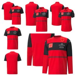 F1 racing suit Formula One official with the same new hot-selling team uniform casual breathable quick-drying T-shirt summer plus size for men and women.