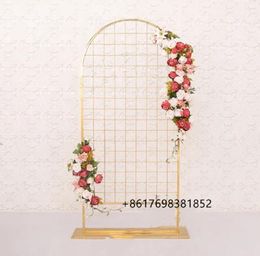 Party Decoration Shiny Golden Screen Mesh Shape Wedding Backdrop Panel