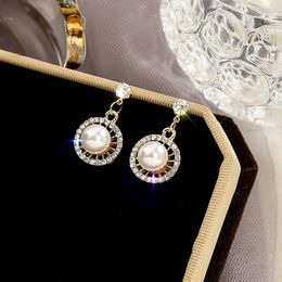 Stud Earrings Korean Pearl Simple And Small 2023 Fashion Women French Temperament Net Red Needle