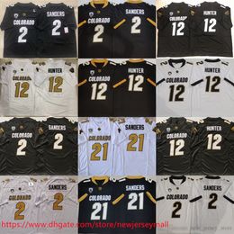 Fast Shipping S-6XL NCAA Colorado Buffaloes Football 2 Shedeur Sanders Jersey 100th Patch 12 Travis Hunter Jerseys Stitched Man Youth Kids Boys