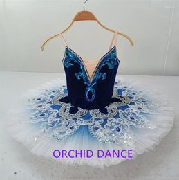 Stage Wear Coming Professional High Quality 12 Layers Custom Size Girls Adult Performance Blue Bird Ballet Tutu Costumes