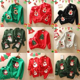 家族のマッチング衣装醜いクリスマスツリーシカのセーターファミリールック衣服クリスマスマッチング衣装父お母さんの娘ママと私の服231120