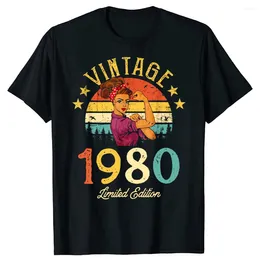 Men's T Shirts Awesome Birthday Retro Anniversary Tees Top Harajuku Streetwear Tshirts Vintage 1980 And 1988 Shirt Men Short SleeveT-shirt