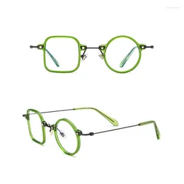Sunglasses Frames Belight Optical Fancy Acetate Square With Round Shape Men Women Vintage Retro Prescription Eyeglasses Frame Eyewear 85700