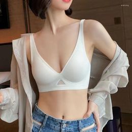 Yoga Outfit High-grade Seamless Women's Underwear Summer Thin Section Breathable And Comfortable Small Chest No Steel Ring Soft Support Bra