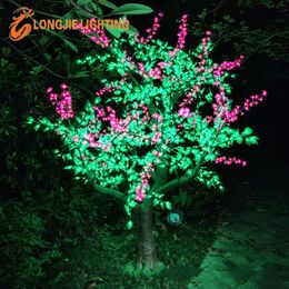 2.5m Height White LED Cherry Blossom Tree Outdoor /indoor Wedding Garden Holiday Light Decor 2592 LEDs