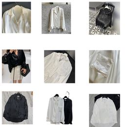 Women clothes shirts Parisian fashion Blouses Sexy Coat with Waist Bag SML rhinestone letters long sleeved Shirt high waist age-reducing dress Polo collar cardigan