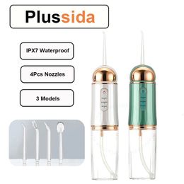 Other Oral Hygiene Oral Irrigator USB Recharge Cordless Water Teeth Flosser Cleaner 4 Jet Tips Oral Cleaning Electric Teeth Cleaner IPX7 Waterproof 231120