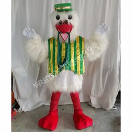 2024 Newest Stork Mascot Costume Carnival Unisex Outfit Christmas Birthday Party Outdoor Festival Dress Up Promotional Props For Women Men