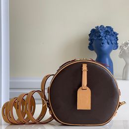 Дизайнерская круглая сумка, сумка из натуральной кожи, 22,5 см, роскошная сумка через плечо, нежная подделка, сумка через плечо с коробкой YL151