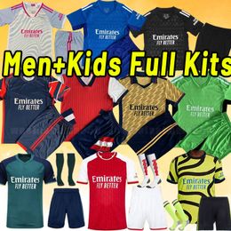 Full kits 23 24 soccer jerseys RICE Jorginho Havertz JESUS SMITH ROWE SAKA Trossard MARTINELLI TIERNEY 2023 2024 NKETIAH football shirt Men Kids kit away Goalkeeper