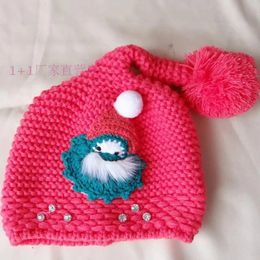 Caps Hats Knitted Kids Christmas Hat Cute Christmas Parent-Child Hat Adult Child Soft snowman Woollen hat Cap Year Party Baby Gift 231120