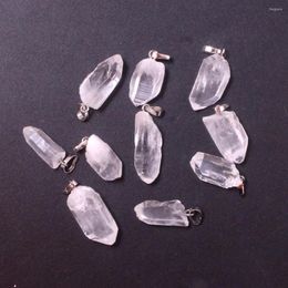 Pendant Necklaces Druzy 1PC Simple Style Natural Clear Quartz Crystal Irregular Shape Fashion Trendy Semi-precious Stones Charm Jewelry