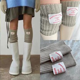 Socks Hosiery Korean Label Overknee Leg Warmers Sleeves WOMEN Arm Covers Japanese Leggings Y2k Wool Thigh Punk Multifunctional Gloves 231120