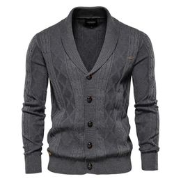 Men's Sweaters Cardigan Vneck Longsleeved Sweater Foreign Trade Thickened Trend Knitted Jacket 231120