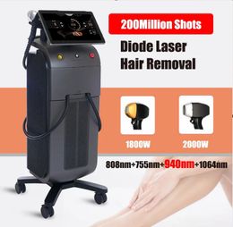 Clinic use 3500w 3 Wavelengths Diode hair removal laser 1600 +1200 watt laser machine1064nm 755nm 808nm Permanent Hair Removal Diode Lazer machine for all skins