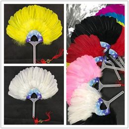 Party Decoration Elegant White Dance Feather Fans Belly Dancing Fan Halloween Stage Performances Craft Supplies