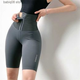 Yoga Outfit Compression High Waist Sports Short Women Abdomen Adjustable Push Up Yoga Short Stretchy Running Gym Fitness Leggings T230421