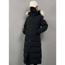 Canadian Down Women's Parkers Winter Mid-length Over-the-knee Hooded Jacket Thick Warm Gooses Coats Female alg7