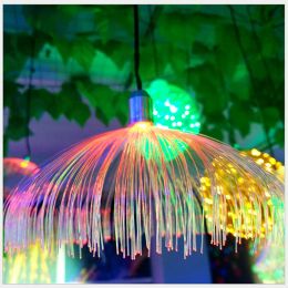 Outdoor LED Jellyfish Fiber Optic Colorful Light Hanging Lights Living Room Restaurant Home Decor Wedding Party Neon Sign Waterpro1674135