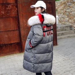 Women's Trench Coats Winter Parka Jacket 2023 Women Plus Size Down Cotton Long Coat Female Padded Thick Parkas Chamarras De Mujer KJ717