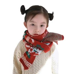 Scarves Wraps Christmas Scarf Winter Baby Scarf for Girls Boys Children Scarves Kids Mom Red Mufflers Long Warm Women Shawl Wrap Neck Warmer 231120