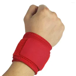 Wrist Support 2Pcs Basketball Wristband Polyester Rubber Pressurise Fitness Sweatband Brace Wraps Adjustable Hand Band