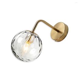 Wall Lamp Light Nordic Style Glass Ball With Cable Fixtures Home Decoration Bedroom Kitchen Dining Room Supplies