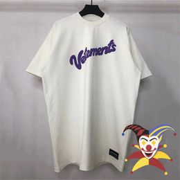 Mens T-Shirts 3D Puff Print Vetements T Shirt Men Women 11 Best Quality Purple Letter Top Tees TShirt J230420