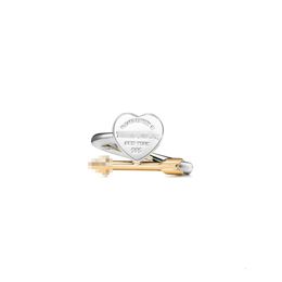 rings Jewellery 925 Silver Plated Heart shaped Ring from Men's Women's Same Fashion Love Advanced Sense Ring