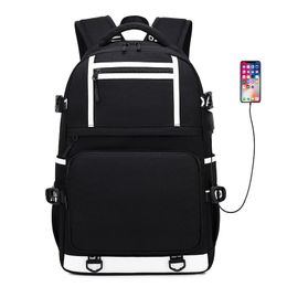 Backpack Fashion Unisex Big Daypack Large Capacity Waterproof Oxford Men Women USB Laptop Backpacks Boys Girls Student Schoolbag