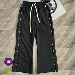 Men s Pants American High Street Hellstar Long Pant Classic Button open Casual Trousers Unisex Streetwear Daily HELLSTAR Sweatpants 231120