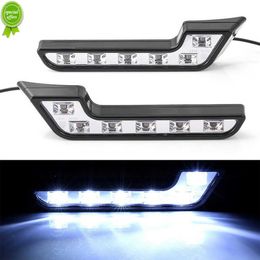 2PCS 12V L Shaped Driving Lamp Daytime Running Fog Light Durable Waterproof Car LED Lamp