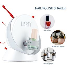 Nail Practise Display Electric Adjustable Polish Shaker 2000PRM High Vibration Gel Ink Paint Shaking Device Liquid Bottle 230421