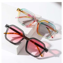 Jiuling 2023 Custom Multicolor Frame Square Fashion Sport Sunglass Clear Lens Designer Glasses For Men