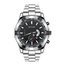 Wristwatches Men's Quartz Watch Fashionable High Appearance Waterproof Calendar High-end Steel Band Non Mechanical