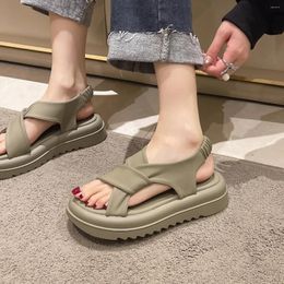 Dress Shoes Platform Cross Strap Casual Outdoors Ladies Leisure Sandal 2023 Summer Women Flat Sandals Open Toe Fashion Female