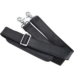 Bag Parts Accessories Universal Adjustable Padded Genuine Leather Wide Shoulder Bag Strap Replacement for Laptop Case Crossbody Messenger Bag 231120