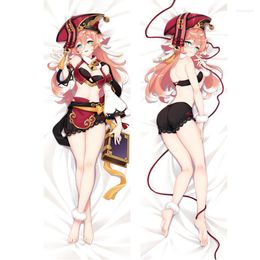 Pillow Case Anime Yan Fei Dakimakura Game Genshin Impact Yanfei Cosplay Fullbody Hugging Pillowcase Peachskin Long Cushion Cover