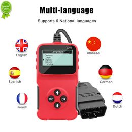 Multi-Language V309 OBD2 Code Reader OBD 2 Scanner OBDII Digital Display Car Diagnostic Tool ELM 327 Scanner Auto Tool