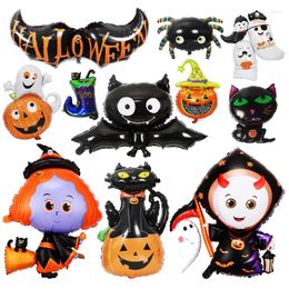 Party Decoration Halloween Balloon Witch Vampire Pumpkin Head Bat Aluminum Film Easter Horror Atmosphere