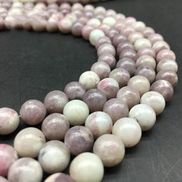 Beads Other 4/6/8/10/12mm Pick Size Natural Stone Violet Lilac Jaspers Round Loose For Bracelet Necklace Making Handmade MaterialOther