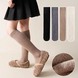 Kids Socks Children Socks Autumn Winter Thicken Terry Cotton Tights for Girls Fashion Warm Stockings School Teen Kids Knee-high Socks 231121