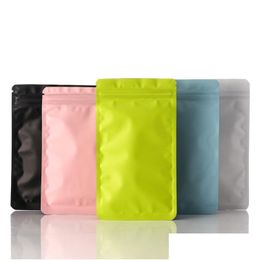 Storage Bags Double Sided Metallic Mylar Flat Self Seal Package Smell Proof Heat Sealable Aluminium Foil Plastic Zip Pouches Lx03508 Dhyfv